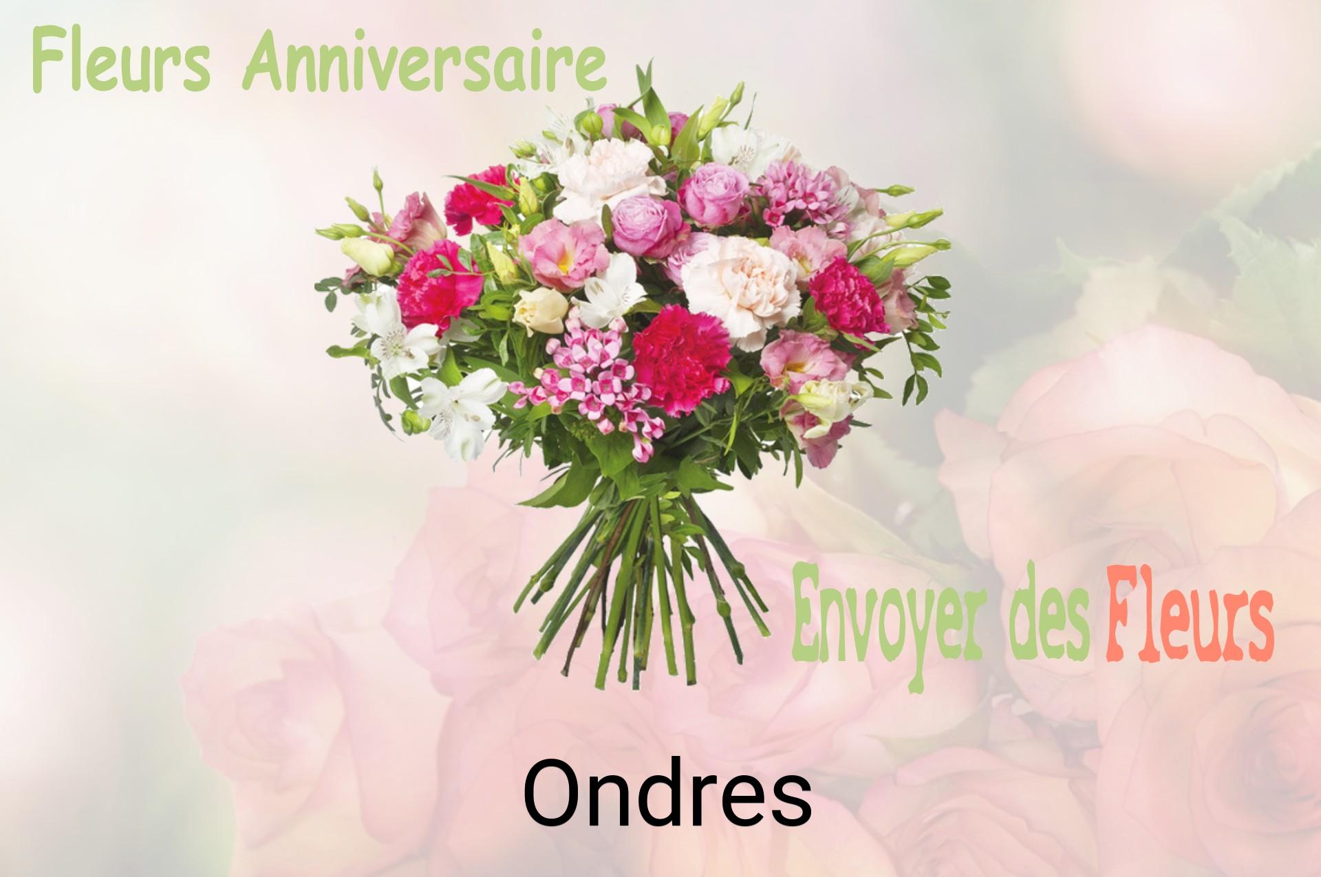 Bouquet de fleurs d’anniversaire livré à Ondres