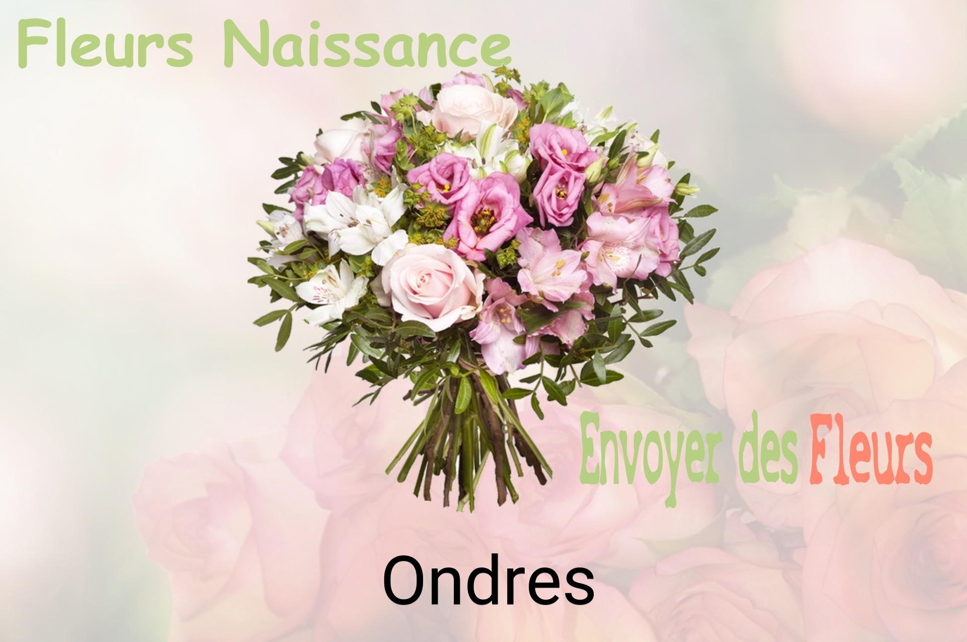 Bouquet de fleurs de naissance livré à Ondres